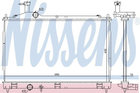 Радиатор MITSUBISHI OUTLANDER (GF0, GG0) (12-) 2.0 HYBRID Nissens (628967)