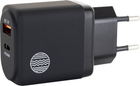 Ładowarka sieciowa Our Pure Planet USB-A + USB-C 30 W Black (9360069000467)