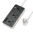 Удлинитель сетевой HOCO Storm 3-position socket AC7A |3USB/1Type-C, 3.4A/17W| 4758438