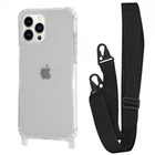 Чохол з ремінцем VVave Clear Case with Strap для Apple iPhone 13 Pro black