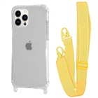 Чехол с ремешком VVave Clear Case with Strap для Apple iPhone 13 Pro yellow