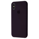 Чехол силиконовый Premium Silicone Case Full для Apple iPhone X/Xs elderberry