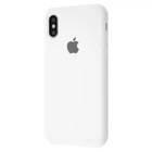 Чехол силиконовый Premium Silicone Case Full для Apple iPhone X/Xs white
