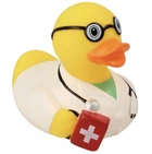 Стильная тематическая резиновая уточка FunnyDucks "Врач" L1859