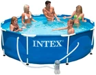 Каркасный круглый бассейн Intex Metal Frame 6503 л 366х76 см с насос-фильтром 28212 NP