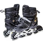 Роликовые коньки детские раздвижные 29-33 Superpower Black PU