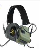 Активные военные наушники Earmor M32 mod 4 с гарнитурой olive