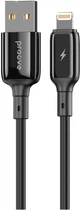 Кабель Proove Flex Metal Lightning 2.4 A 1 м Black (505010001)