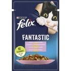 Влажный корм для кошек Felix Fantastic с форелью и зелеными бобами в желе 85 г