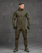 Тактический демисезонный костюм Oblivion SoftShell на флисе L олива (89821)