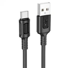 Кабель зарядки BOROFONE BX111 USB to Type-C (3А) fast charge (1M) швидка зарядка для телефона/смартфона Чорний