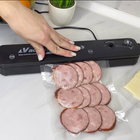 Автоматичний вакуумний пакувальник Vacuum Sealer 90W Вакуумне пакувальне обладнання для збереження свіжості Чорний