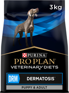 Sucha karma dietetyczna Purina Pro Plan DRM Dermatosis dla szczeniąt i psów dorosłych przy dermatozach i nadmiernym wypadaniu sierści 3 kg (7613035156289)