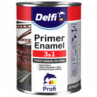 Грунт-эмаль на ржавчину Delfi 3в1 Графитовая 2.8кг
