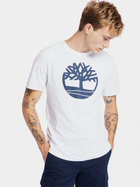 T-shirt męski bawełniany Timberland TB0A2C2R XXXL Biały (193393784739)