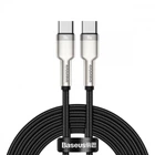 Кабель Baseus Cafule Metal Type-C to Type-C 100W (2m) black (CATJK-D01)