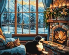 Картина за номерами Ідейка Тепло каміна ©art_selena_ua, 40 х 50 см (KHO6667) (Без коробки)
