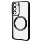 Чехол силиконовый VVave Luxury Metallic Color Ductic Case with MagSafe Magnetic Ring для Samsung Galaxy S23 black
