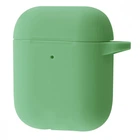 Чохол силіконовий з карабіном Wave Premium Silicone Case для Apple AirPods 1/2 mint gum