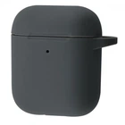 Чехол силиконовый с карабином Wave Premium Silicone Case для Apple AirPods 1/2 dark gray