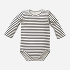 Дитяче боді Pinokio Happy Day Longsleeve Bodysuit Stripped 68 см Білий/Чорний (5901033218217)