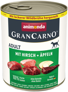 Karma mokra dla psów Animonda GranCarno Adult Deer with Apple z jeleniem i jabłkiem 800 g (4017721824842)