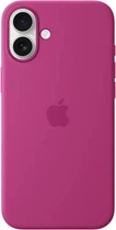 Чехол силиконовый OEMG Guard Shockproof Silicone Case with MagSafe для iPhone 16 Fuchsia