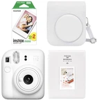 Набір Fujifilm INSTAX Mini 12 Clay White біла фотокамера миттєвого друку / картриджі 20 фото / чохол / альбом 64 фото