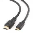Кабель HDMI > HDMI mini 1.0m, Atcom, черный, пакет (11501)