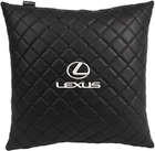 Подушка EVAtech ECO Lexus 40 х 40 см Черная с черной нитью (SPBCSBBV035)