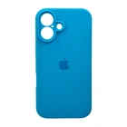 Защитный чехол-накладка Silicone Full Case AA Camera Protect для Apple iPhone 16 Light Blue (FullAAi16-44)