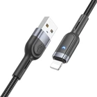 Кабель USB Hoco U117, USB to Lightning, 2.4А, 1.2m, черный