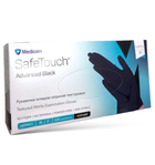 Перчатки нитриловые Medicom SafeTouch Advanced черные M 100 шт