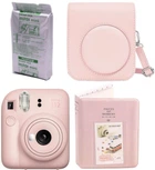Набір Fujifilm INSTAX Mini 12 Blossom Pink рожева фотокамера миттєвого друку / картридж 10 фото / чохол / альбом 64 фото