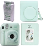 Набір Fujifilm INSTAX Mini 12 Mint Green зелена фотокамера миттєвого друку / картридж 10 фото / чохол м'ятний / альбом 64 фото