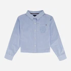 Детская рубашка для девочки Tommy Hilfiger 323712476 122 см Синий/Белый (1159819513)