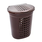 Кошик на 60л для білизни, овальний Алеана темно-коричневий SE-aleana-a7w-07