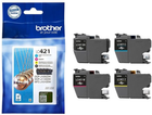 Набір картриджів Brother LC421VALDR Value Pack CMYK