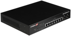 Комутатор Edimax 10-Port Gigabit Long Range PoE+ Black (GS-5208PLG V2)