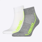 Набір чоловічих шкарпеток коротких HEAD All Sports Performance Quarter 2P 701229022-004 43-46 2 пари Сірий/Білий (8720245769433)