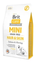 Сухой корм для взрослых собак миниатюрных пород Brit Care Mini Grain Free Hair & Skin
