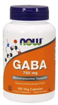 Гамма-аминомасляная кислота NOW Foods GABA 750 мг
