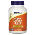 Супер омега 3-6-9 Now Foods Super Omega 3-6-9 1200 мг, 90 капсул (NOW-01839)