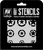 Трафарет Vallejo ST-AIR004 Stencils USAF Markings (8429551986458)