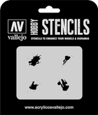 Трафарет Vallejo ST-TX004 Stencils Petrol Spills 1:35 (8429551986656)