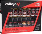 Набір акрилових фарб Vallejo Game Color 72.189 Leather & Metal 8 шт x 18 мл (8429551721899)