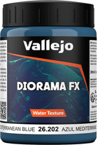 Pasta Vallejo Diorama FX Water Textures 26.202 200 ml Mediterranean Blue (8429551262026)