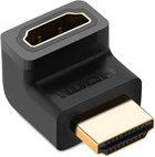 Адаптер перехідник кутовий HDMI-HDMI UGREEN HD112 HDMI 4K Adapter Male to Female (270°, 4K @ 60, HDMI 2.0). Black
