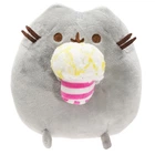 М'яка іграшка Пушин кет Pusheen cat з попкорном 12х15 см Сірий n-12141