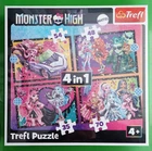 Пазли Trefl 4в1 (34655) Напружений день Монстр Хай